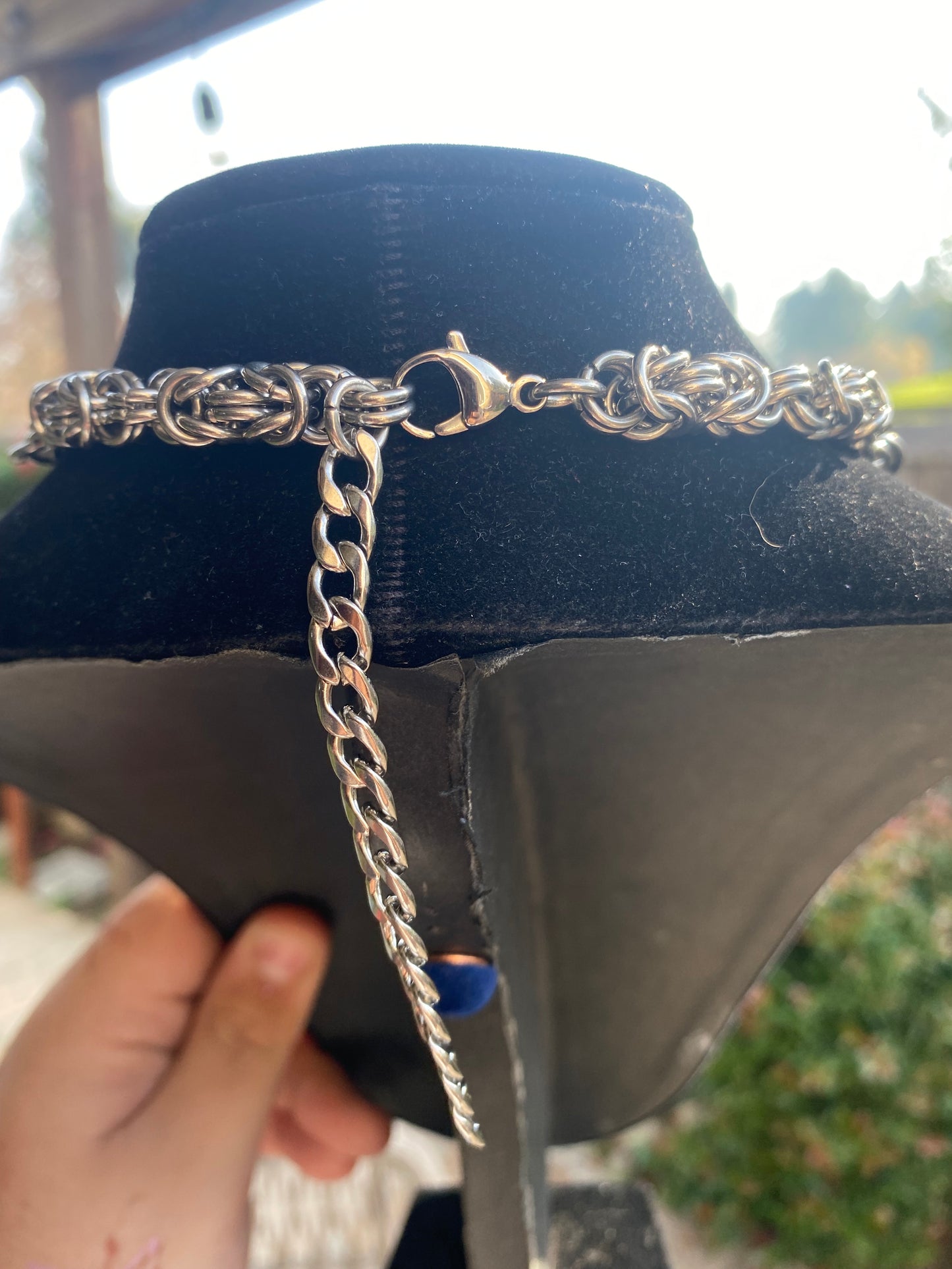 Juice Wrld Inspired (2 of 2)999Chainmaile Double Layered Necklace