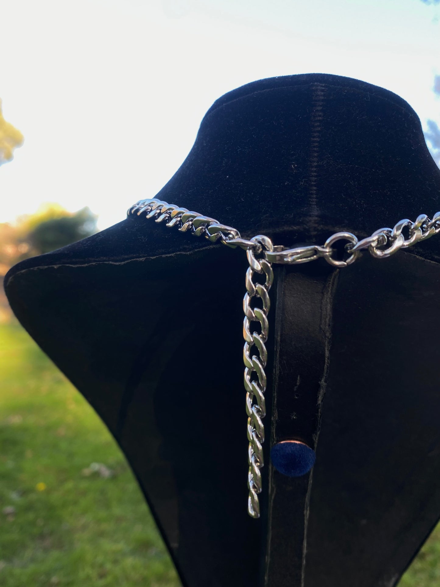 Purple Teddy Bear Chainmail Choker/Necklace