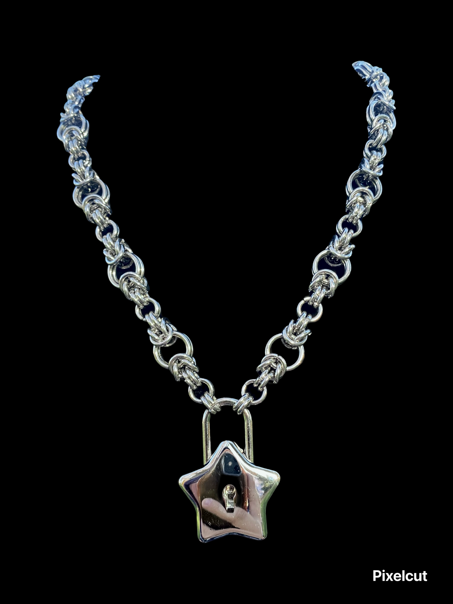 Star Lock Chainmaile Necklace