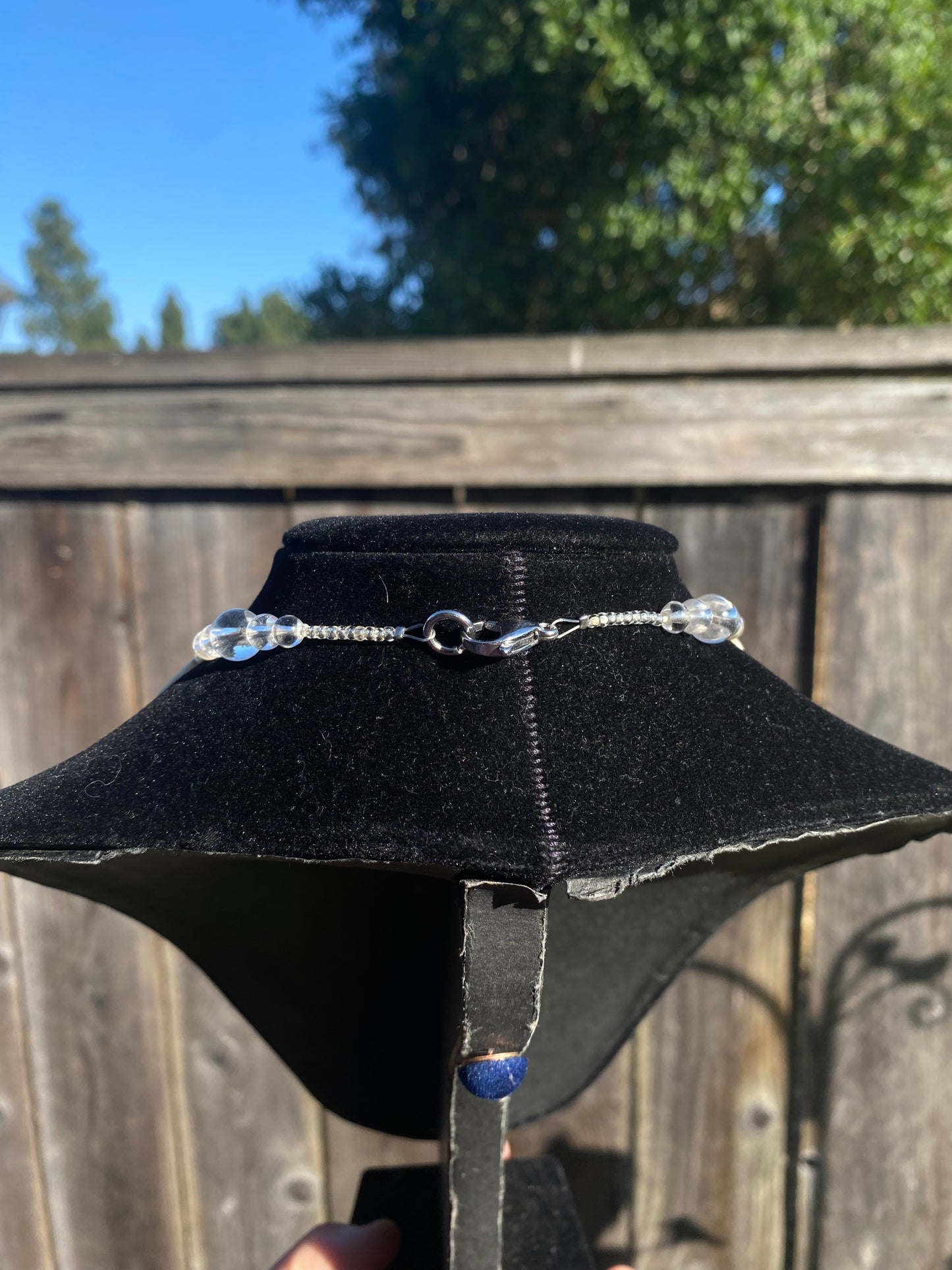 Large Shell & Clear Quartz Necklace