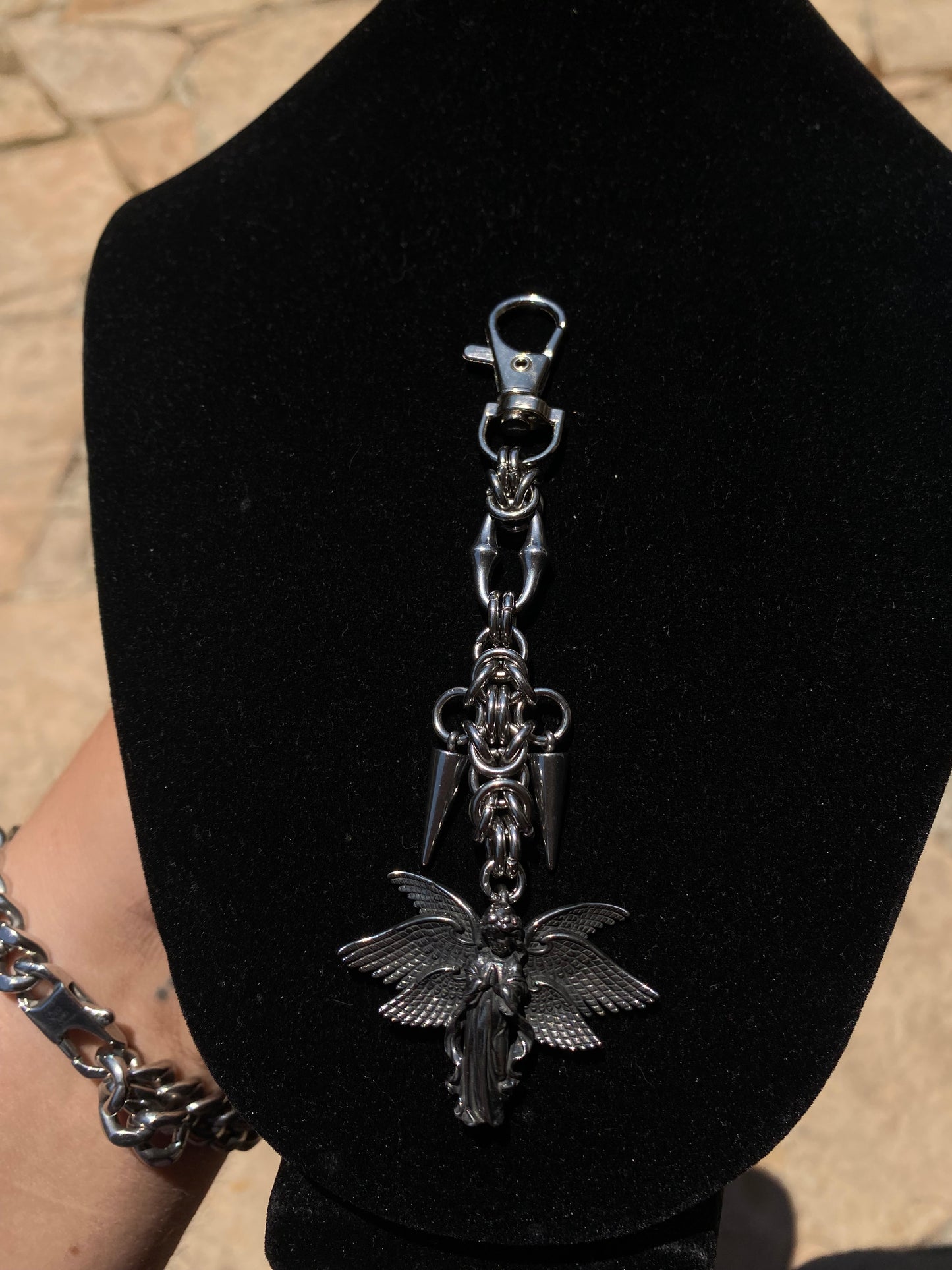 ‘WingRiddenAngel’ Xxxtentacion Inspired Chainmail Keychain