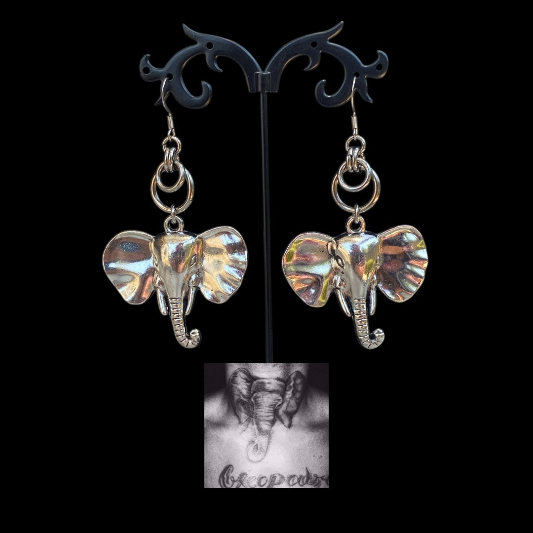 ‘Elephant In The Room’ Xxxtentacion Inspired Chainmail Earrings