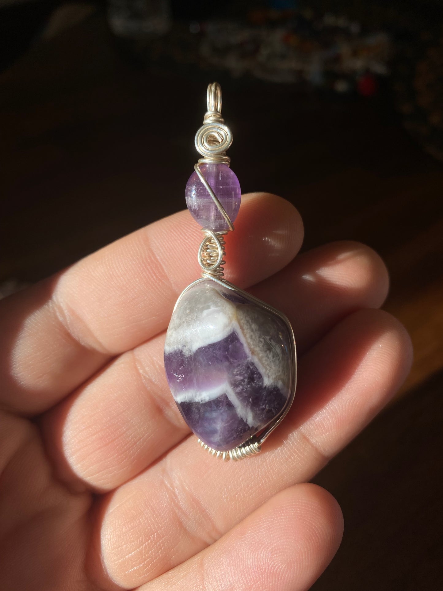 Crystal Wire Wrapped Pendants