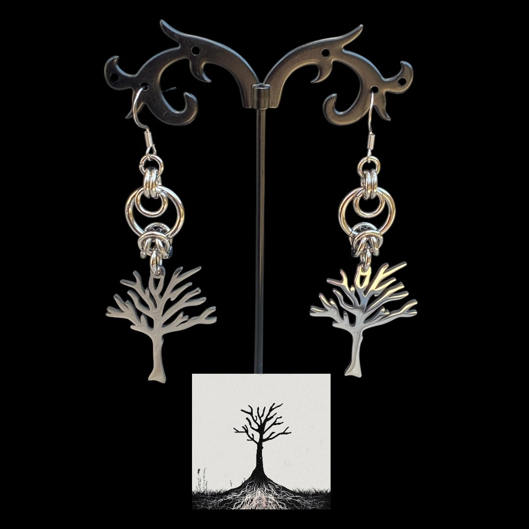 ‘Tree of Life’ Xxxtentacion Inspired Chainmail Earrings