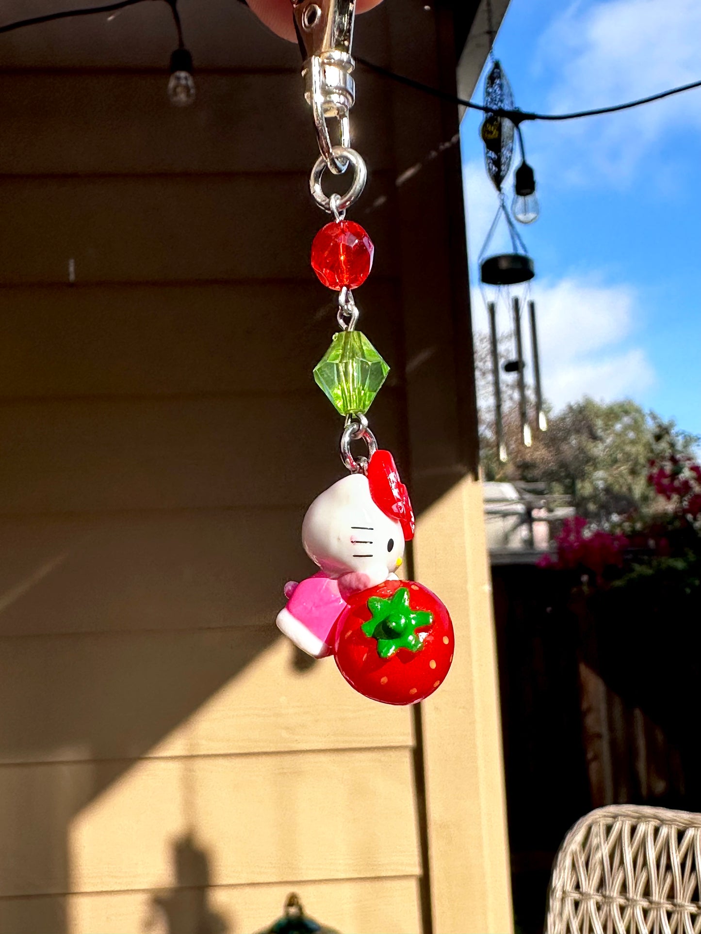 Strawberry & Cherry Handmade Keychains