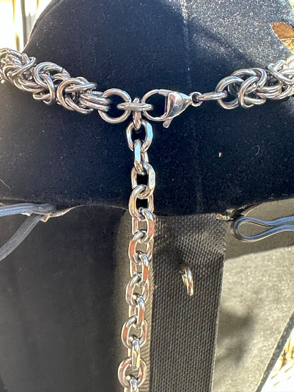 Large Horseshoe Piercing Chainmaille Choker/Necklace