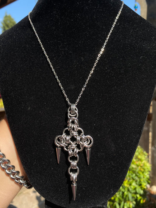 Chainmail Cross Neckalce