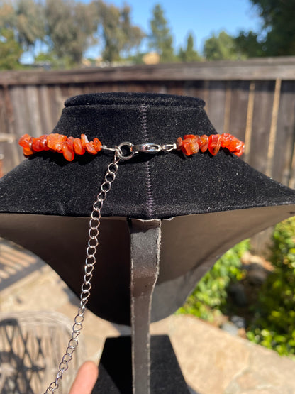 Carnelian Chip Necklace