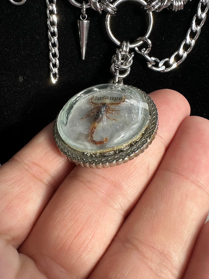 Durango Scorpion Asymmetrical Chainmaile Necklace