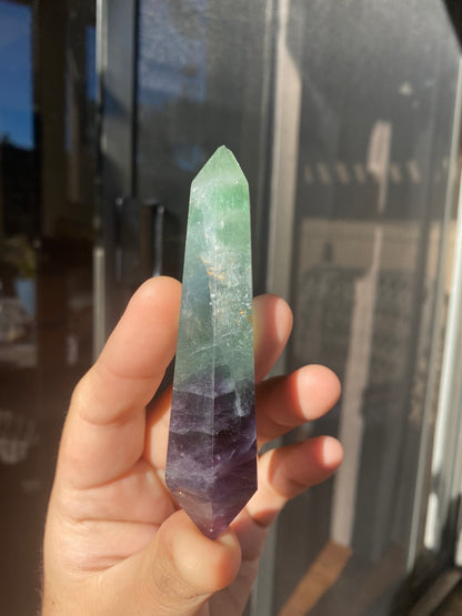 Rainbow Fluorite Double Point