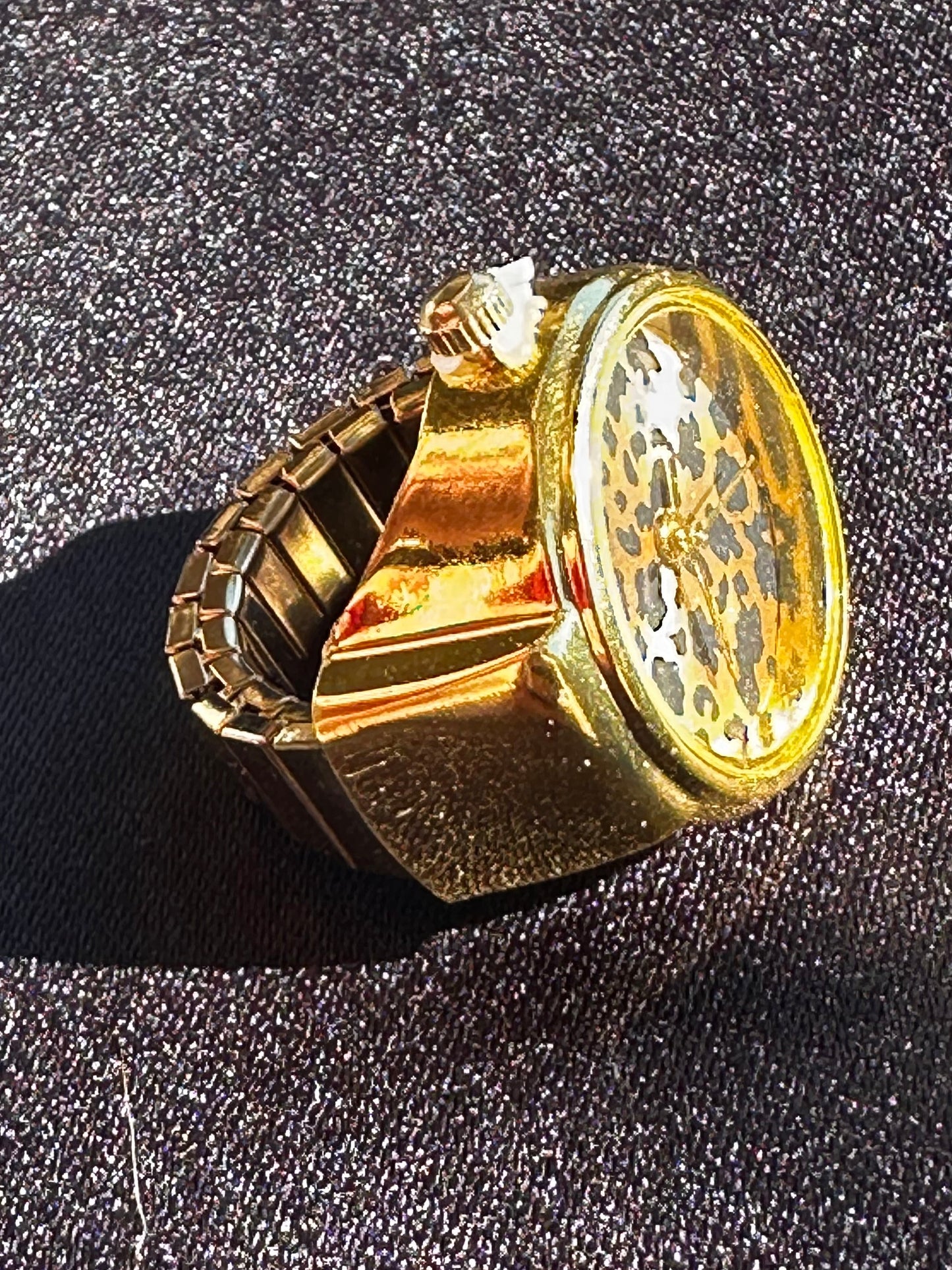 Cheetah Gold Ring Watch