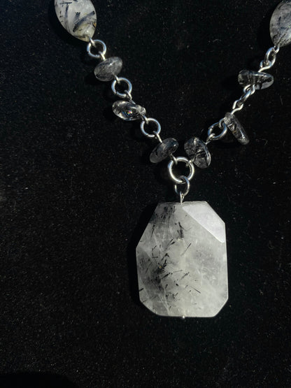 Tourmalated Quartz Necklace