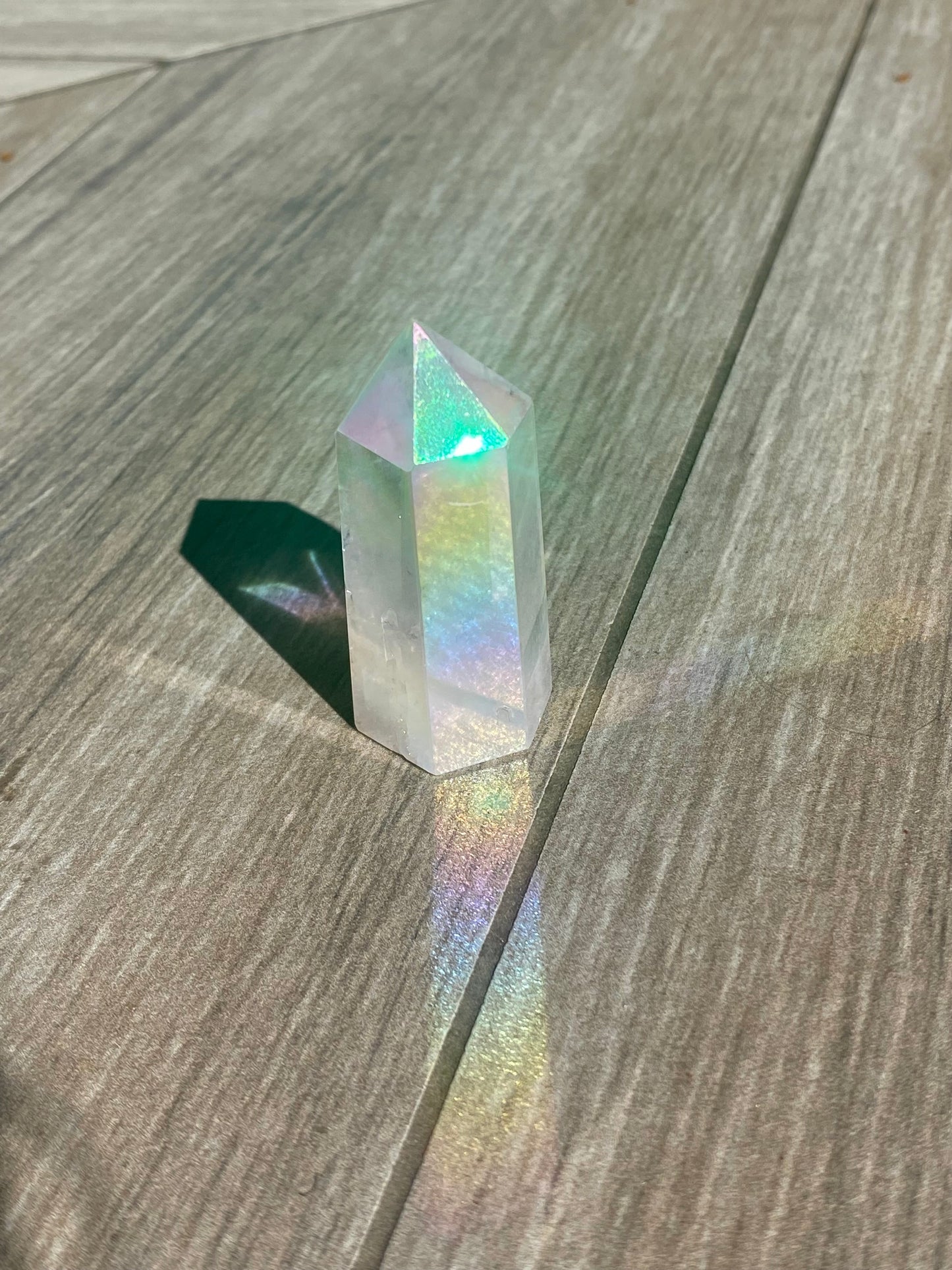 Small Angel Aura Quartz Tower