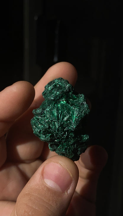 Raw malachite