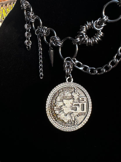 Durango Scorpion Asymmetrical Chainmaile Necklace