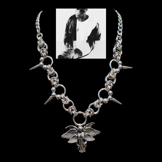 ‘WingRiddenAngel’ Xxxtentacion Inspired Chainmail Necklace