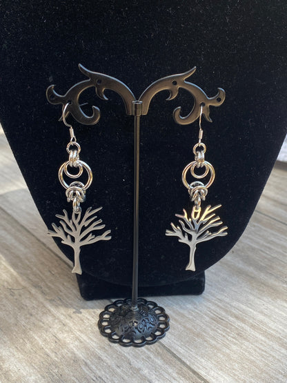‘Tree of Life’ Xxxtentacion Inspired Chainmail Earrings