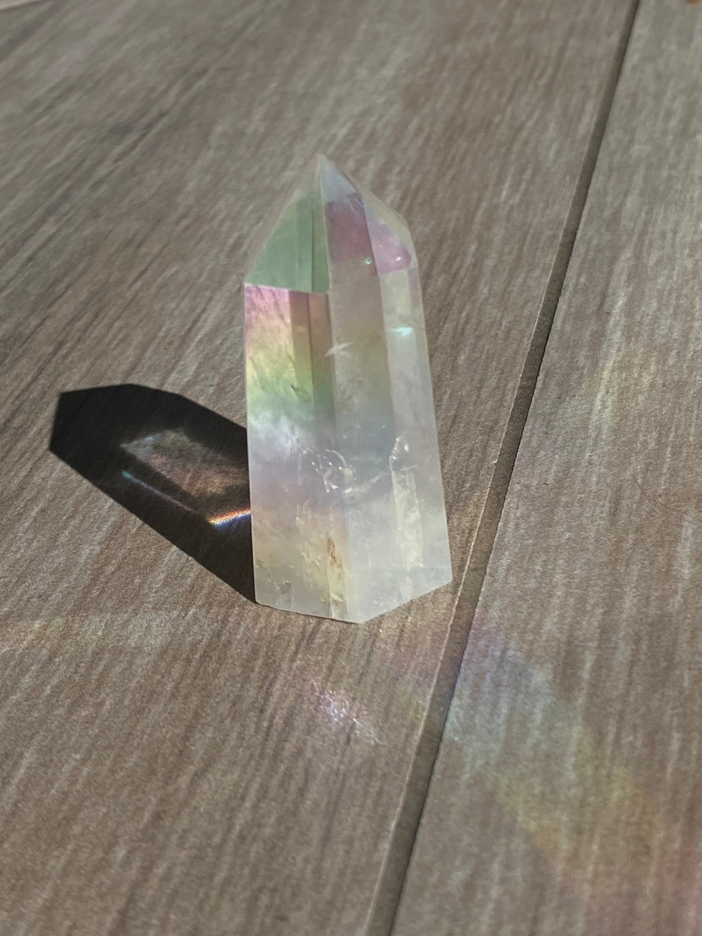 Small Angel Aura Quartz Tower