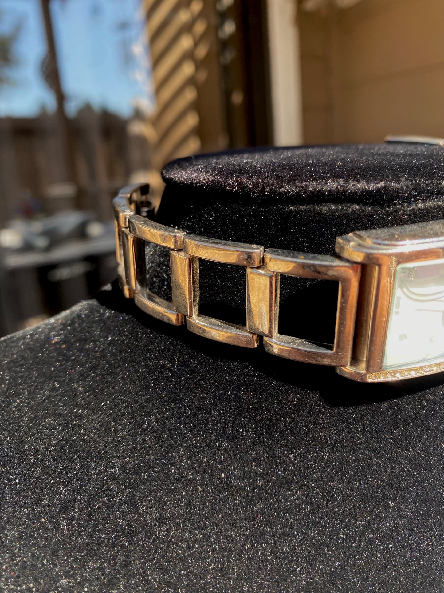 Silver Avon Watch Choker