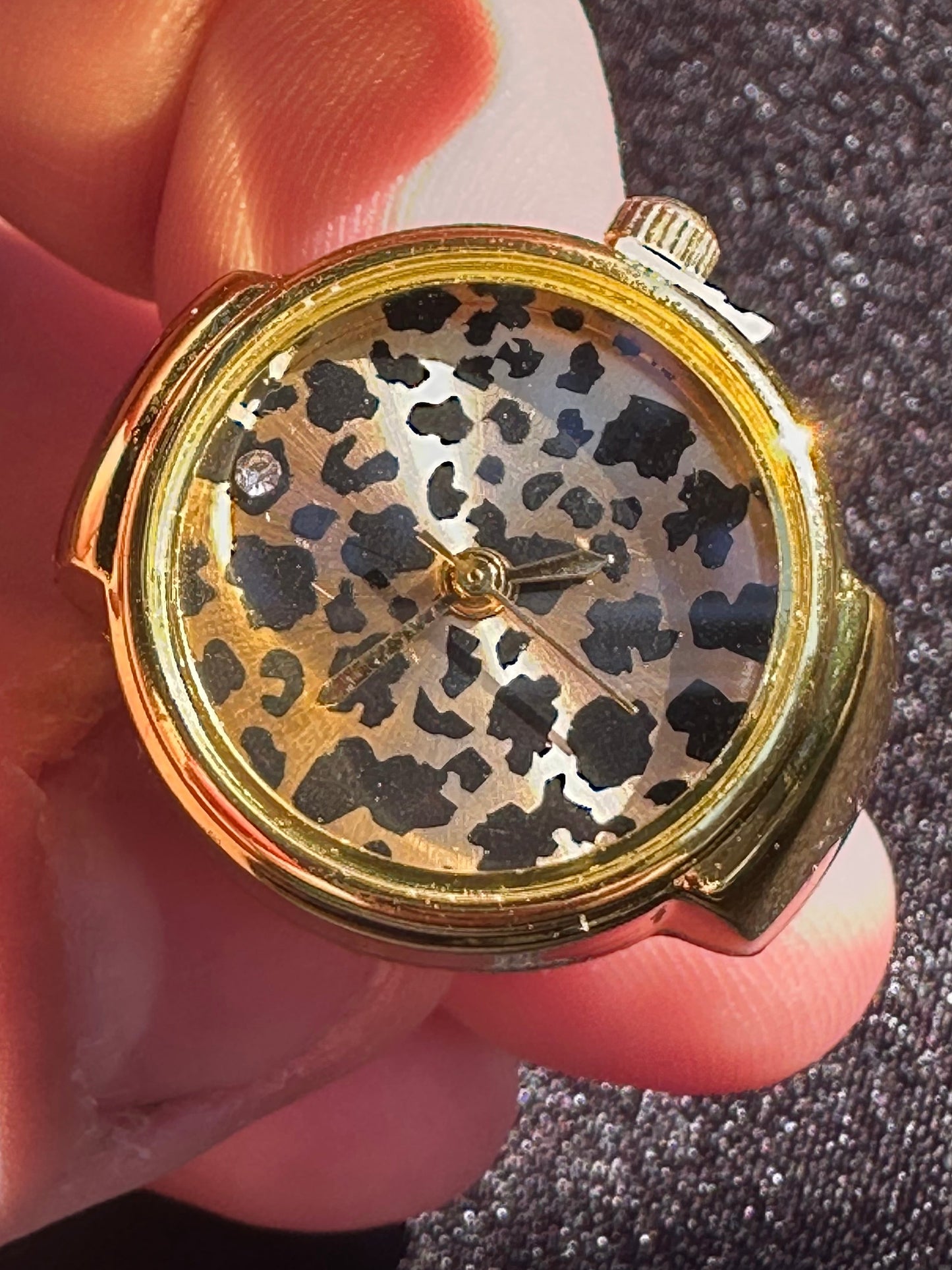 Cheetah Gold Ring Watch