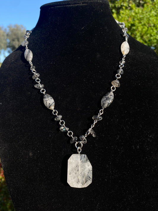 Tourmalated Quartz Necklace