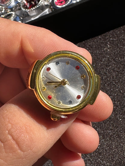 ‘Confetti’ Gold Ring Watch