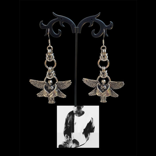 ‘WingRiddenAngel’ Xxxtentacion Inspired Chainmail Earrings