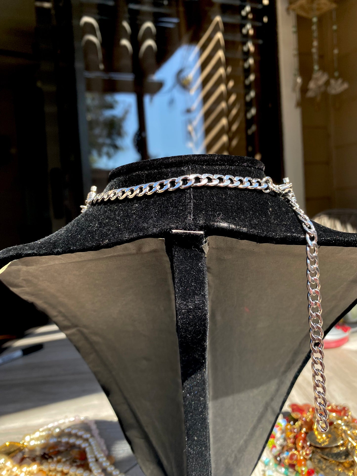 Silver Avon Watch Choker