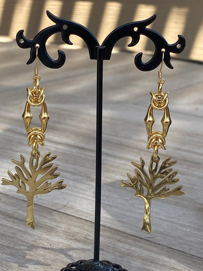 ‘Tree of Life’ Xxxtentacion Inspired Chainmail Earrings