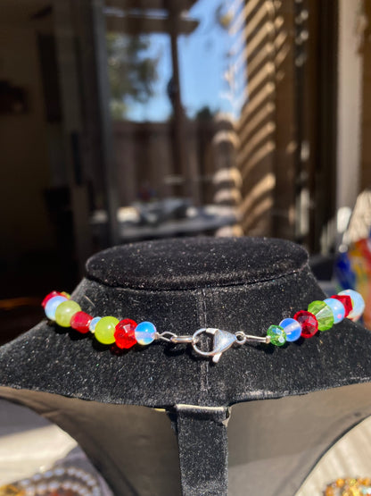 Asymmetrical Sparkly Strawberry Necklace