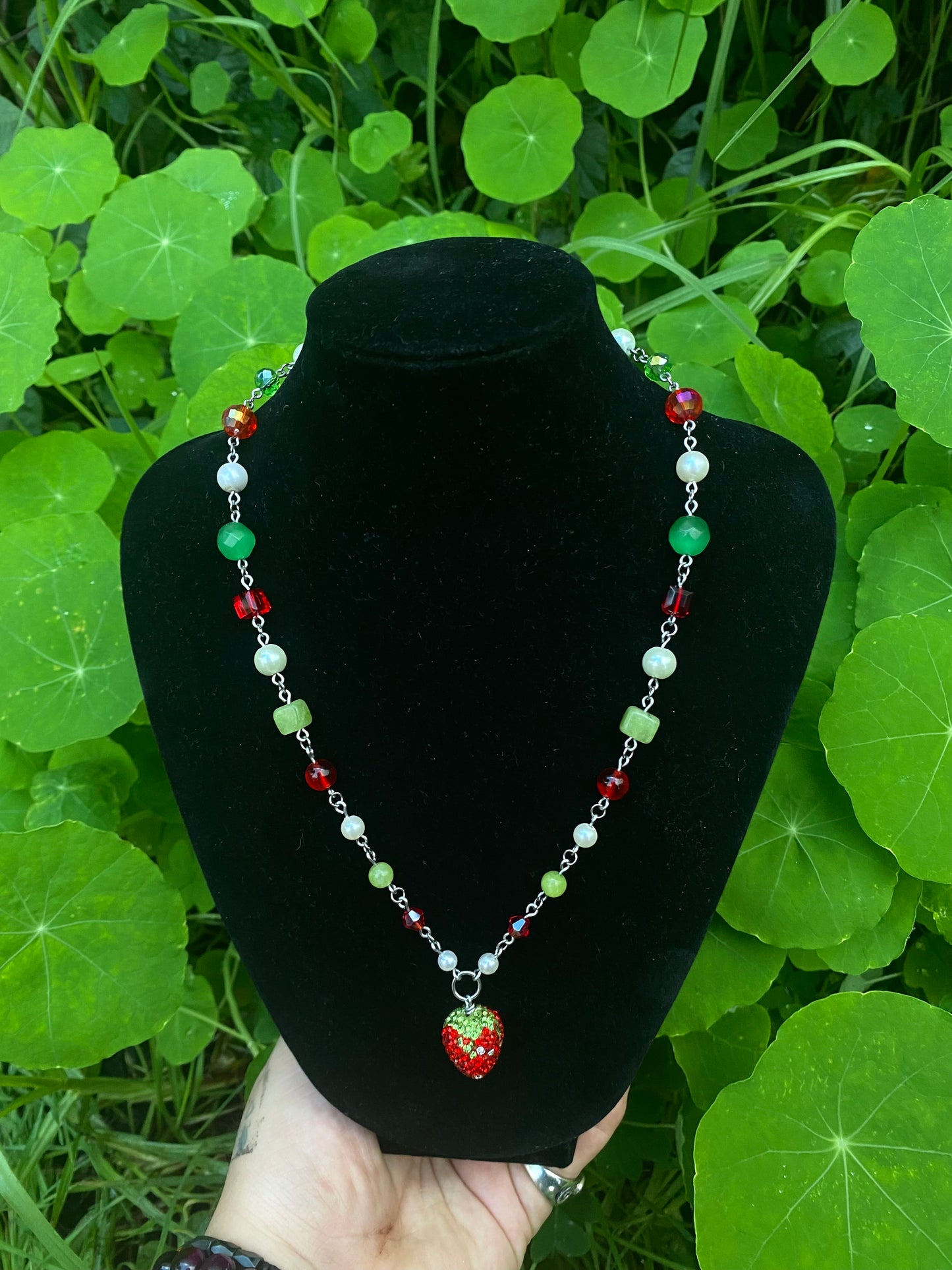 Sparkly Strawberry Necklace