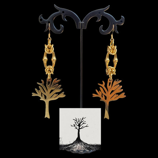 ‘Tree of Life’ Xxxtentacion Inspired Chainmail Earrings