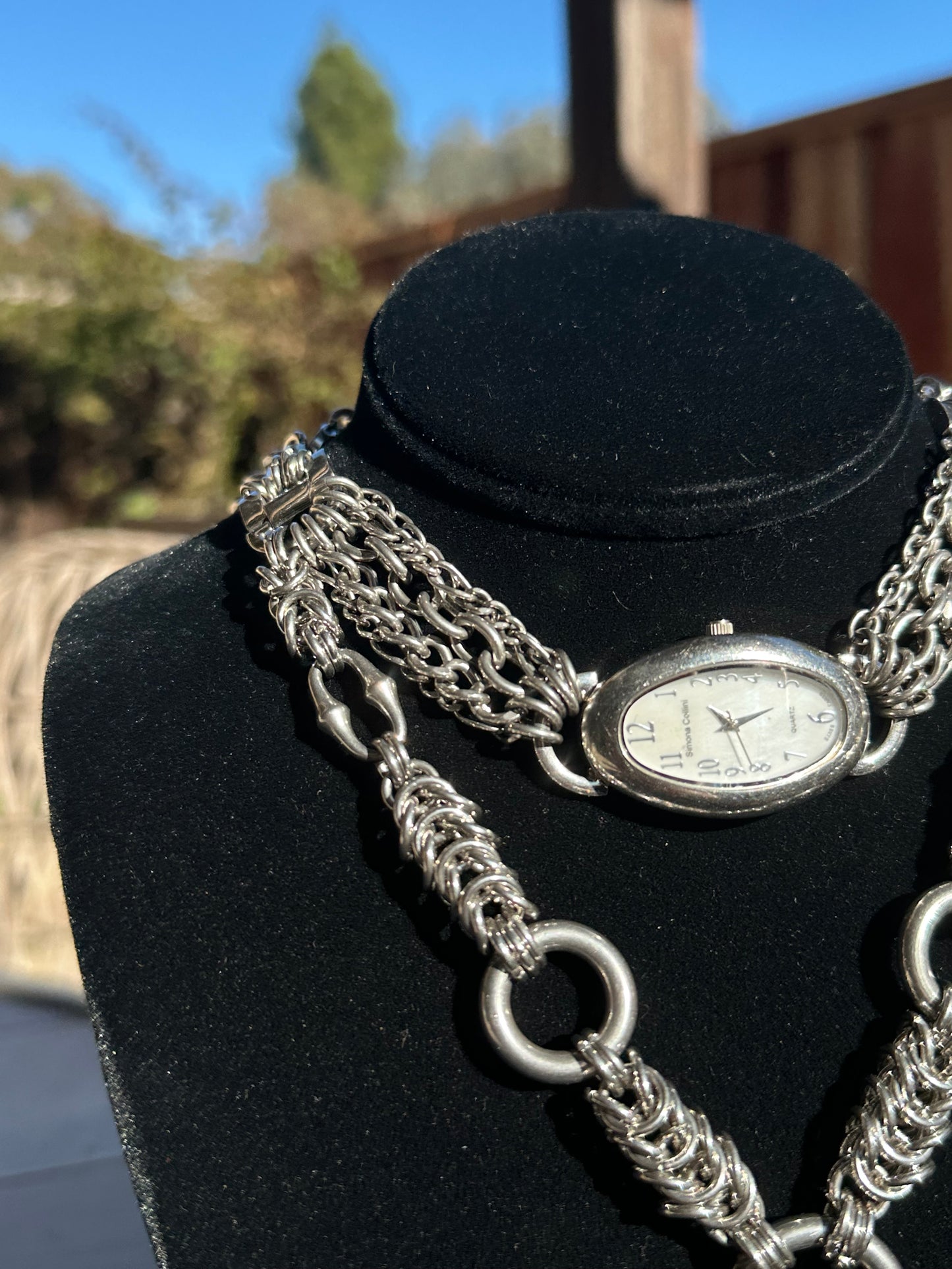 Stainless Steel Watch Angel Chainmaille Choker & Necklace