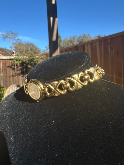 Vintage Greun Mother of Pearl Watch Choker