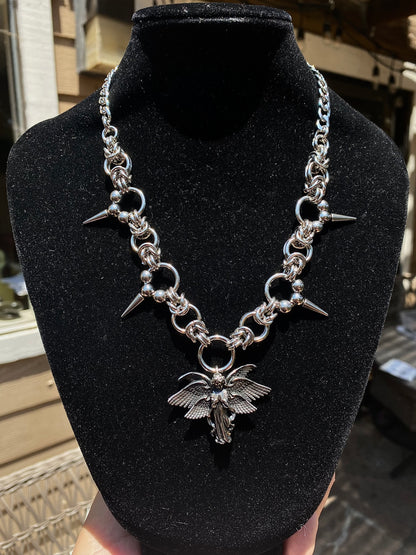 ‘WingRiddenAngel’ Xxxtentacion Inspired Chainmail Necklace