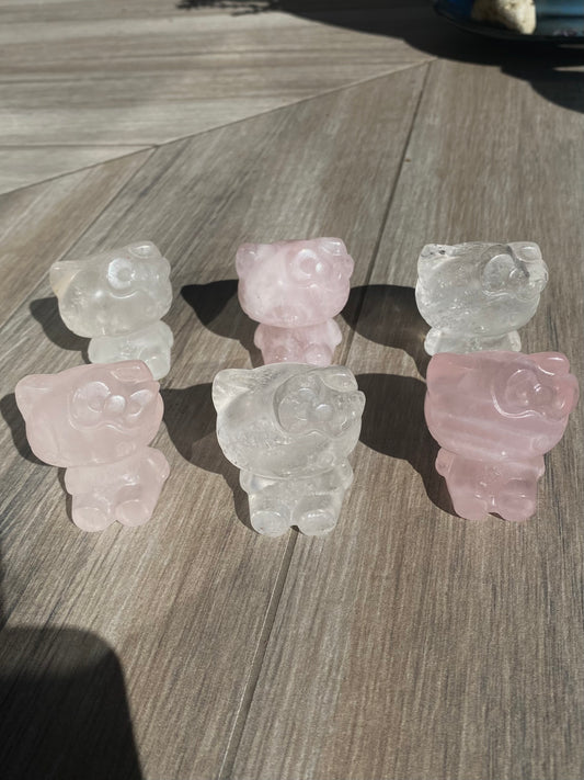 Crystal Hello Kitty Carvings!