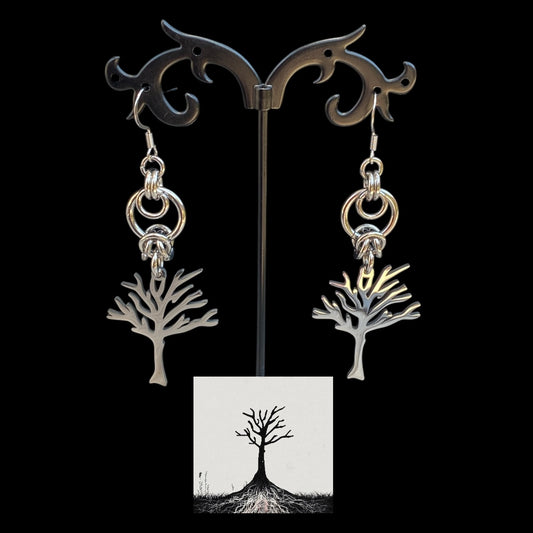 ‘Tree of Life’ Xxxtentacion Inspired Chainmail Earrings