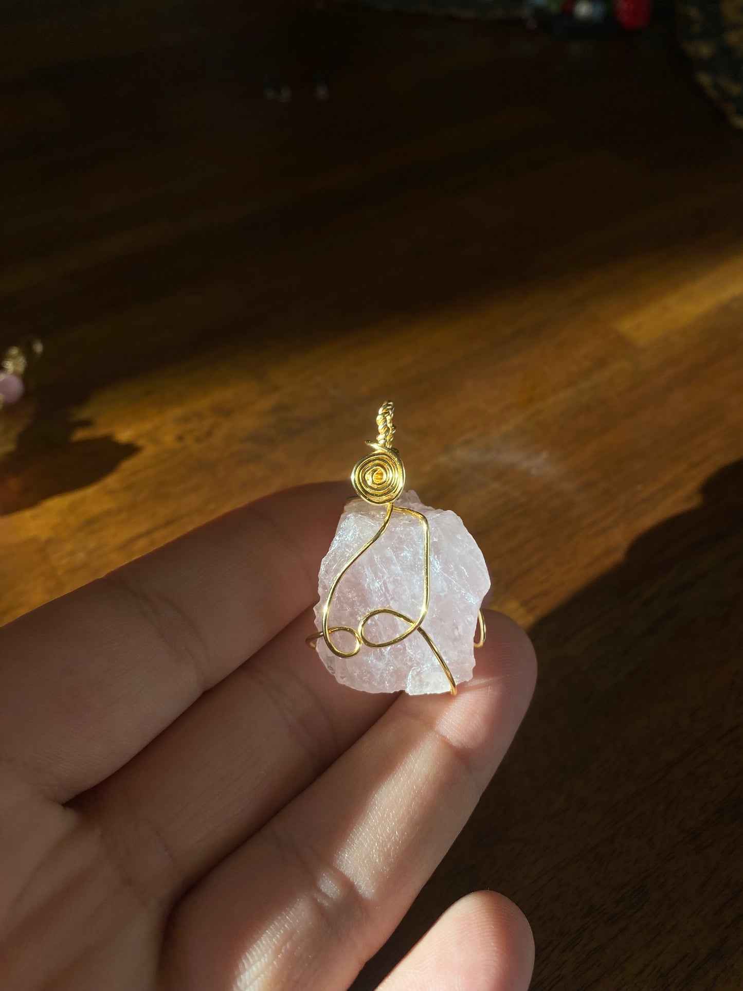 Crystal Wire Wrapped  Pendants