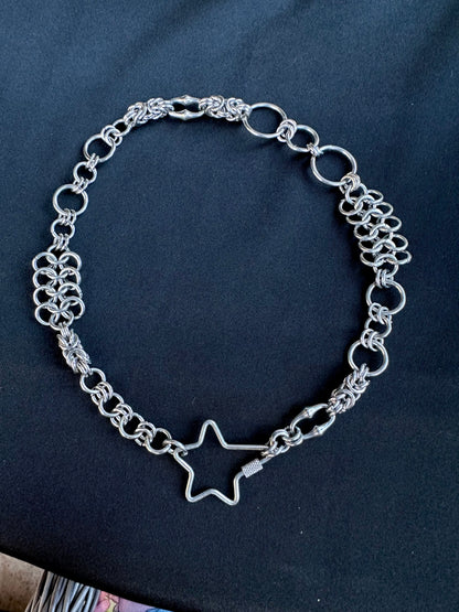 Star Carabiner Stainless Steel Chainmaille