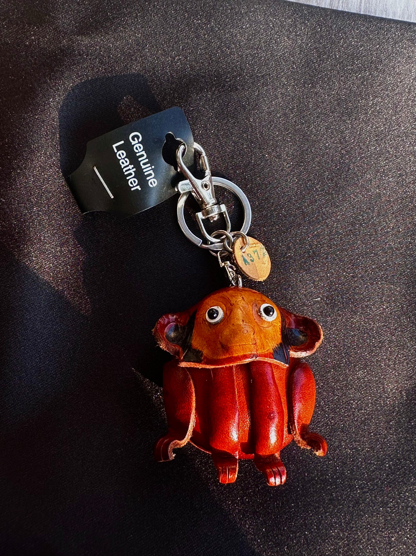 “George the monkey” Leather Monkey Keychain from Hawaii