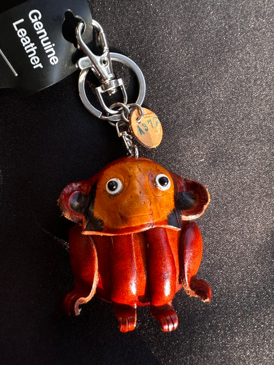 “George the monkey” Leather Monkey Keychain from Hawaii
