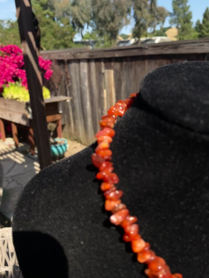 Carnelian Chip Necklace