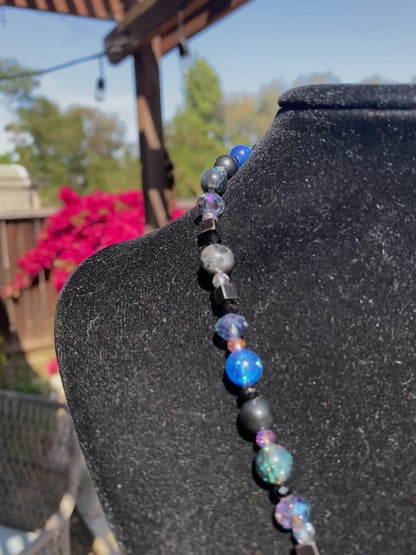 Blue Celestial Star Necklace