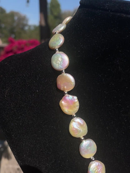 SH Fresh Water Coin Pearl Necklace