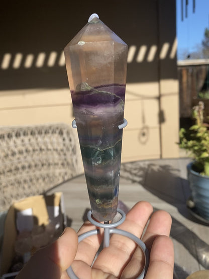 Rainbow Fluorite Wand